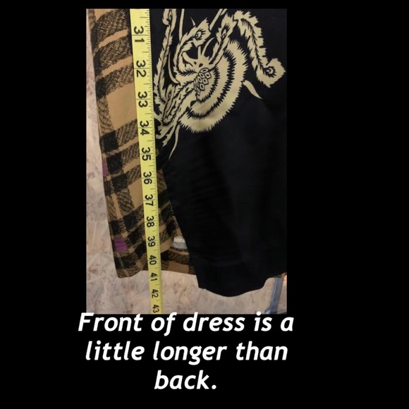 Dries Van Noten Long Sleeve Black Printed Dress - Picture 8 of 12